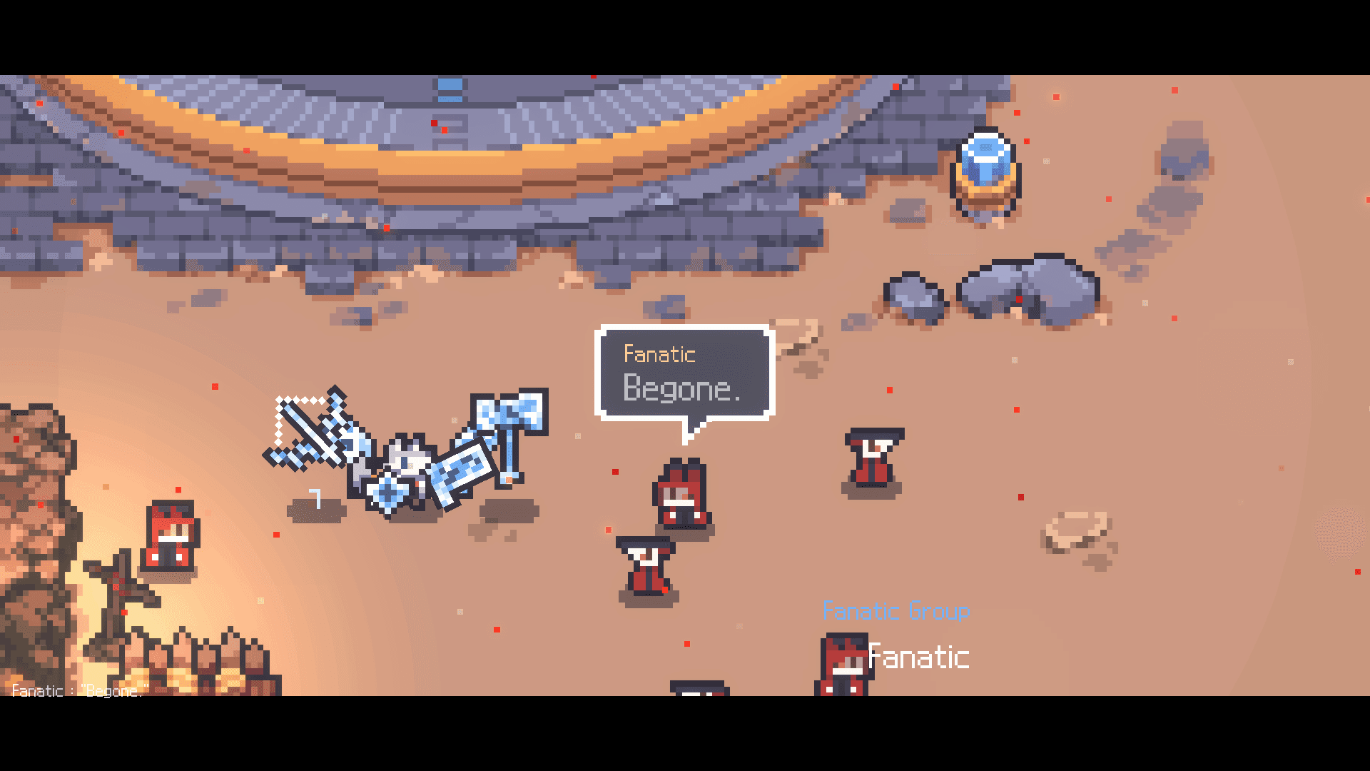 Sephiria combat and inventory items in play